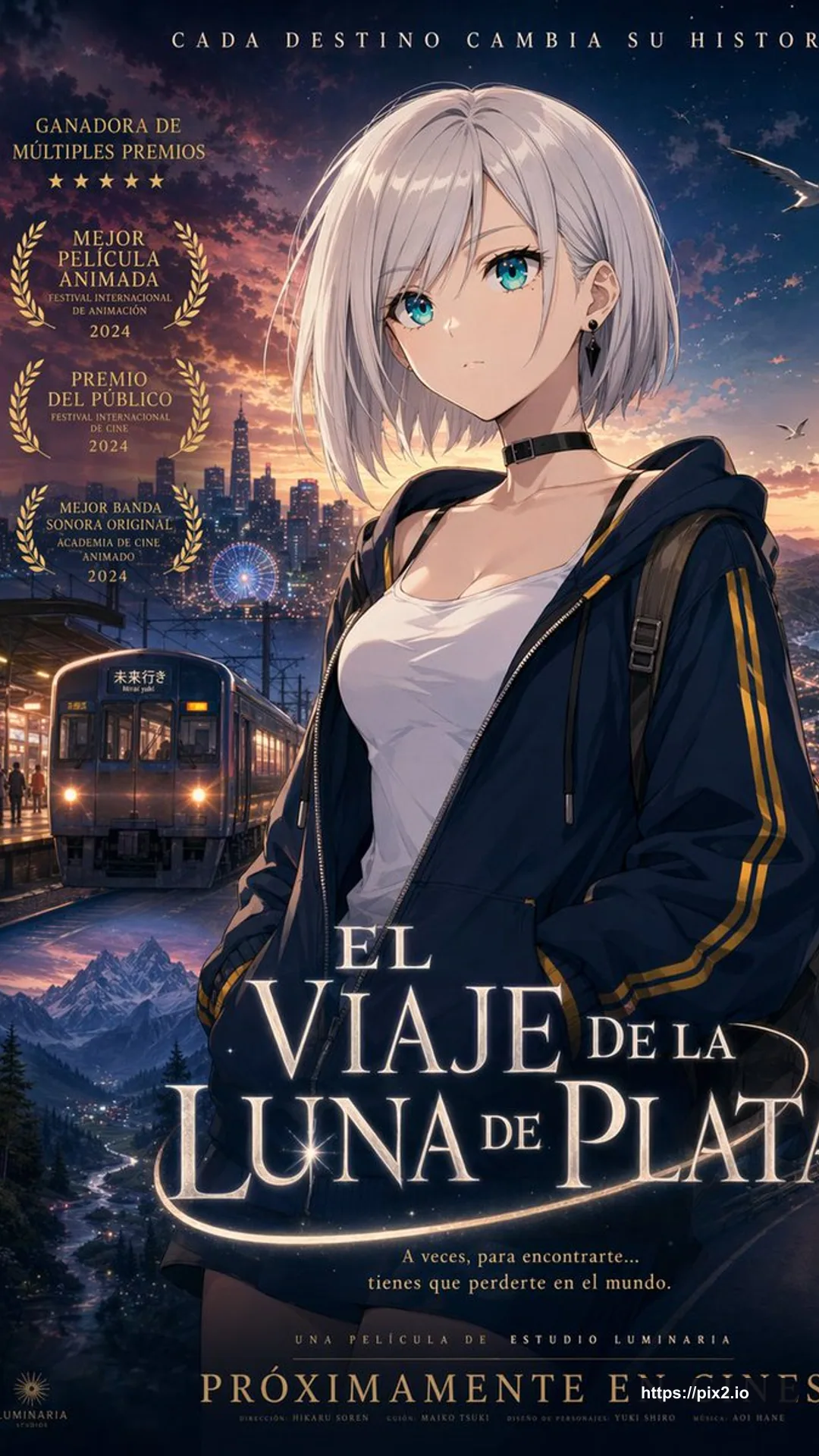 アニメファンタジー旅行映画ポスター