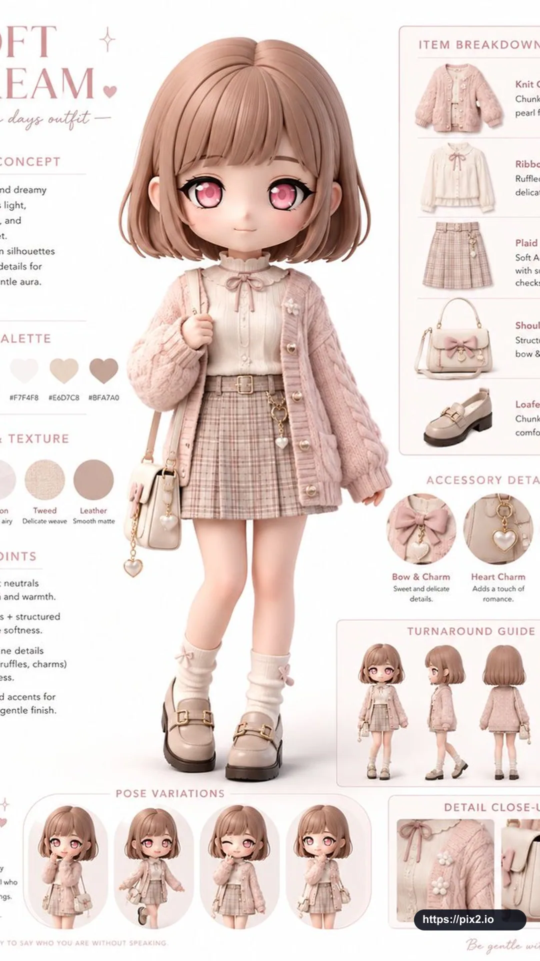Chibi 패션 인포그래픽