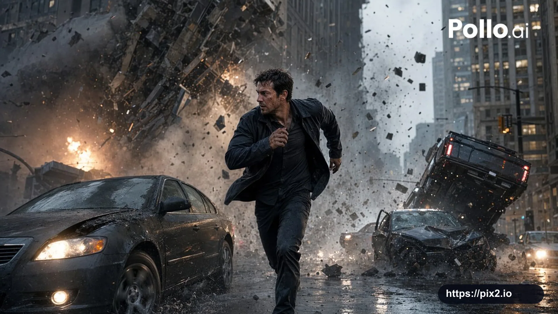 Cinematic City Explosion Chase