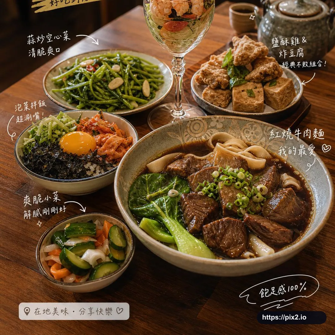 台湾美食博客餐桌拼图