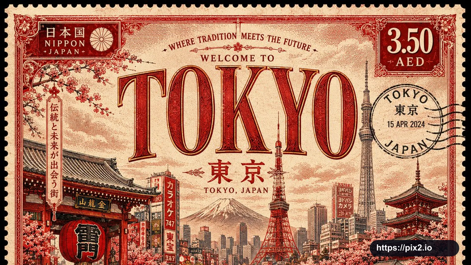 復古旅行郵票