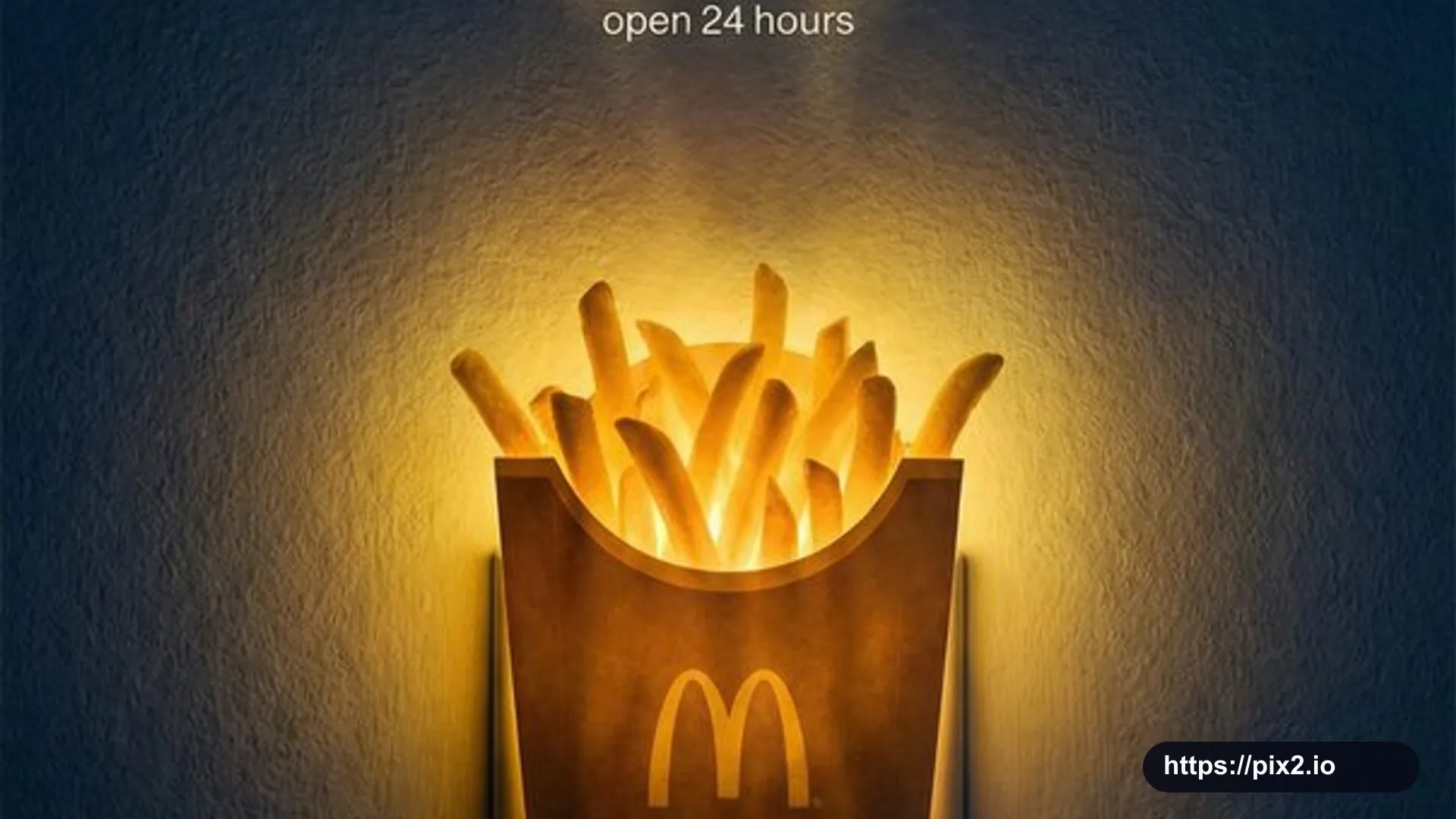 Fictional Fries Night-Light Poster