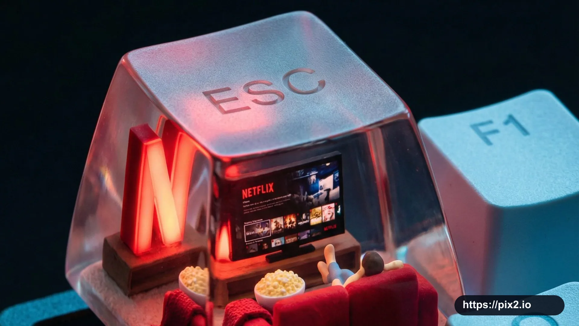 Miniature Streaming Room Keycap