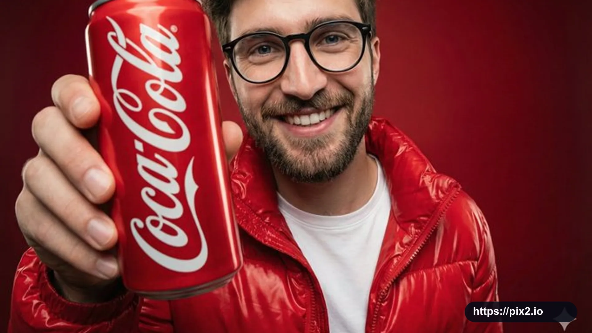 Fisheye Fictional Soda Ad Portrait